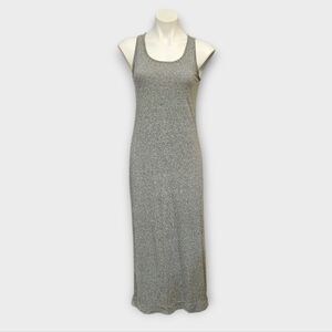 Theory Corder Alfie Marle Gray Sleeveless Tank Maxi Dress